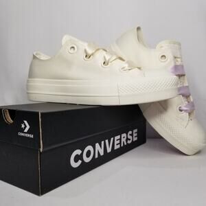 Converse Women's CTAS Lift Platform Satin Oxfords Size 8  A10301C  NWB